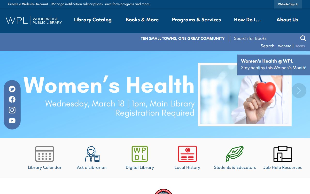 Woodbridge Township Clerk office for Woodbridge Township death records