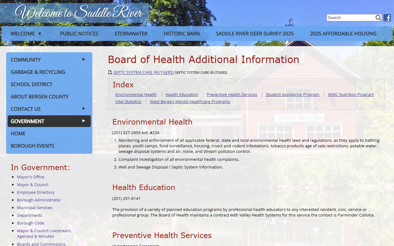 Bergen County death records through Northwest Bergen Regional Health Commission